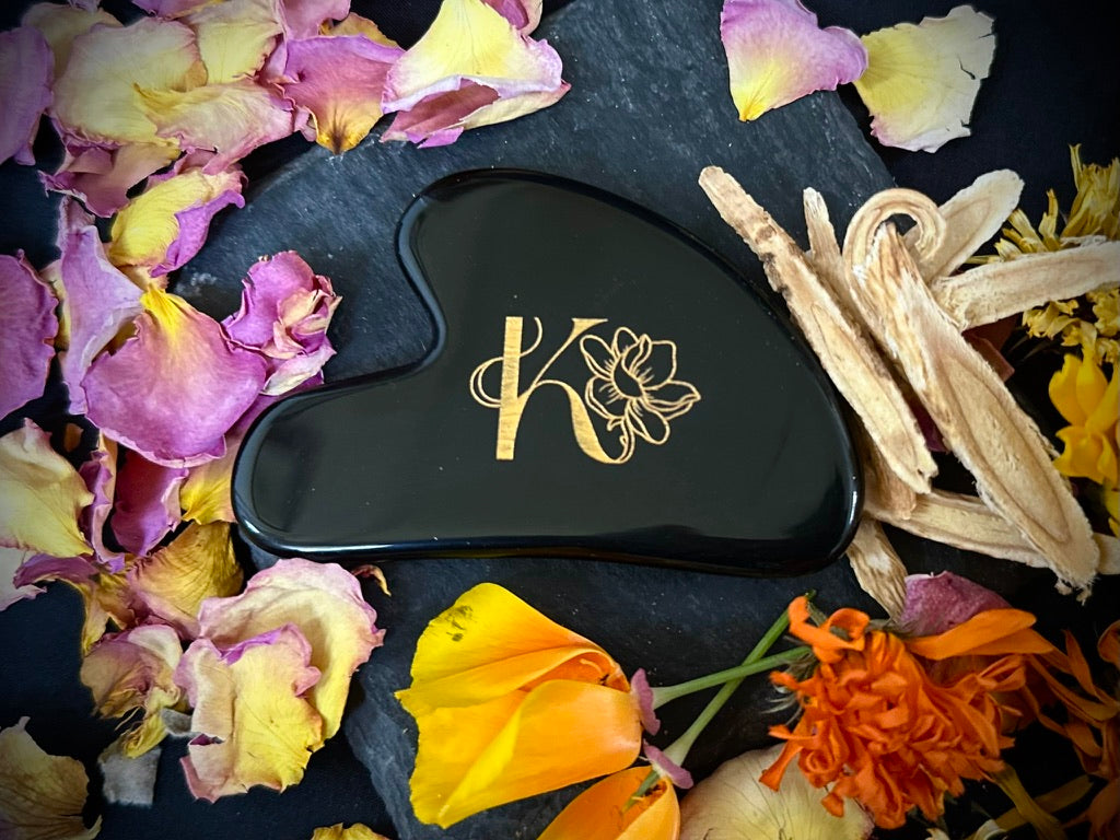 Gua Sha Tool - Obsidian