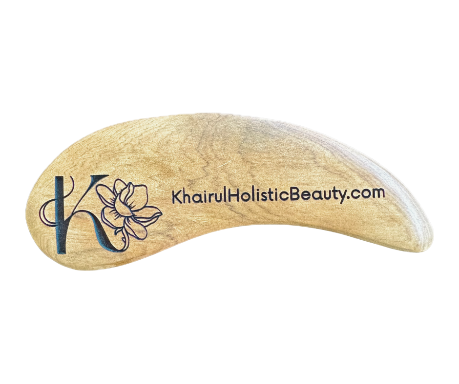 Gua Sha Tool - branded wood
